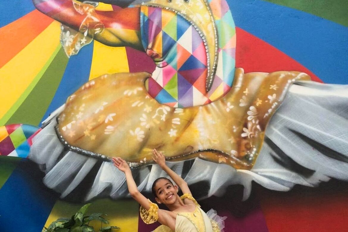 10 anos do mural “A Bailarina” por Eduardo Kobra na sede do Ballet Paraisópolis