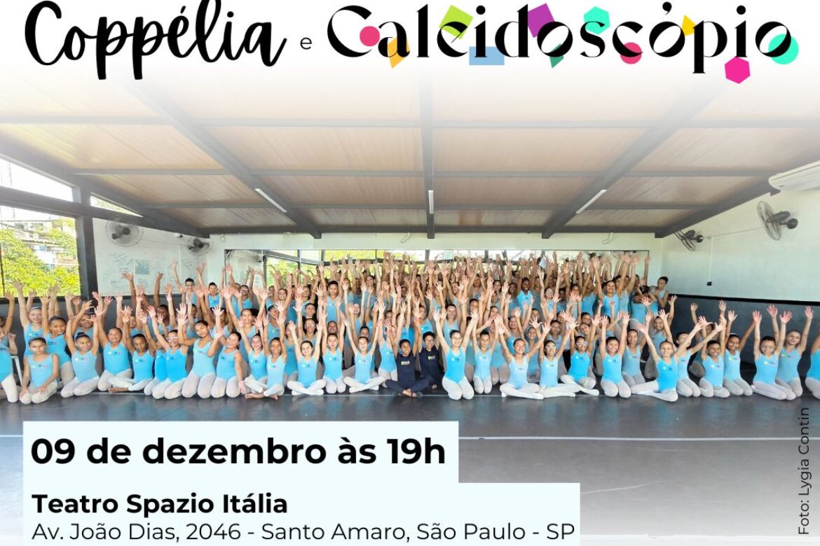 Ballet Paraisópolis em “Coppélia” e “Caleidoscópio” no Teatro Spazio Itália